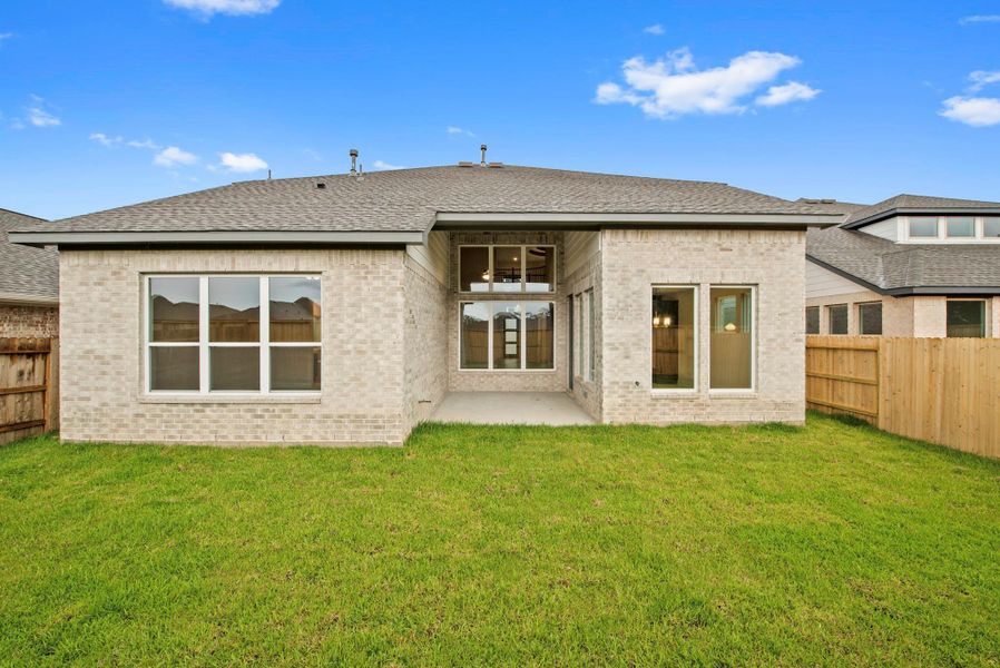 Exterior details and patio area of a home in Grand Central Park, Conroe (Image 2). Exterior details and patio area of a home in Grand Central Park, Conroe (Image 2).