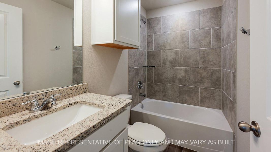 Furnished interior view inside a new home in Southern Pointe, College Station (Image 7).