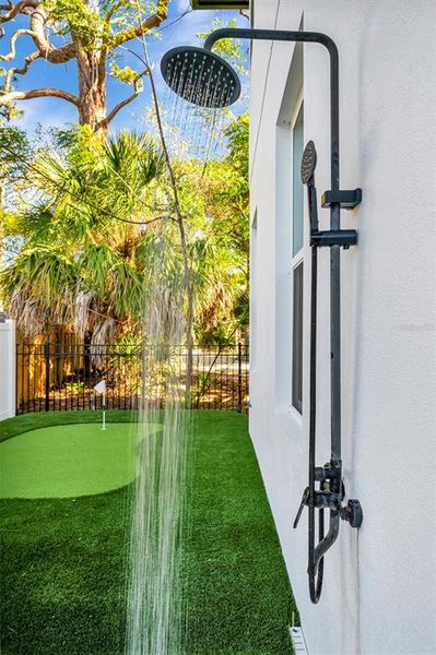 Exterior details and patio area of a home in , Sarasota (Image 24).