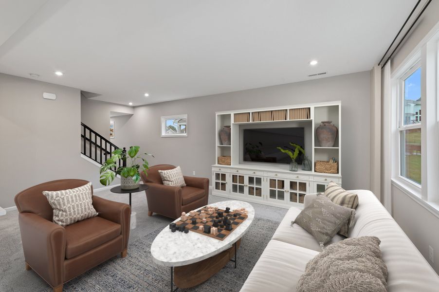 Representative furnished interior of a home built from the Hudson by Fischer Homes in Villas at Gold Creek, Dawsonville (Image 24).
