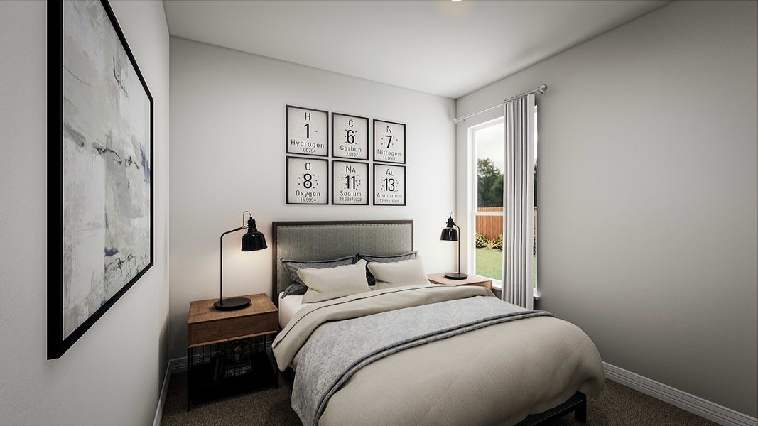 Furnished interior view inside a new home in Mason Woods, Cypress (Image 13).