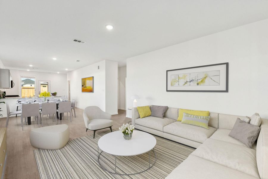 Furnished interior view inside a new home in Montgomery Bend, Montgomery (Image 8).