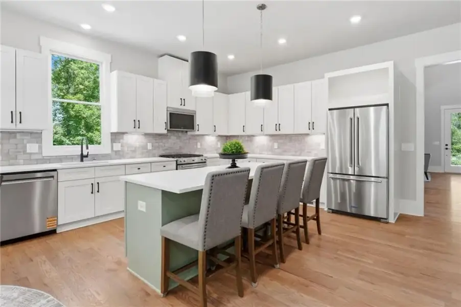 Furnished interior view inside a new home in , Canton (Image 21).
