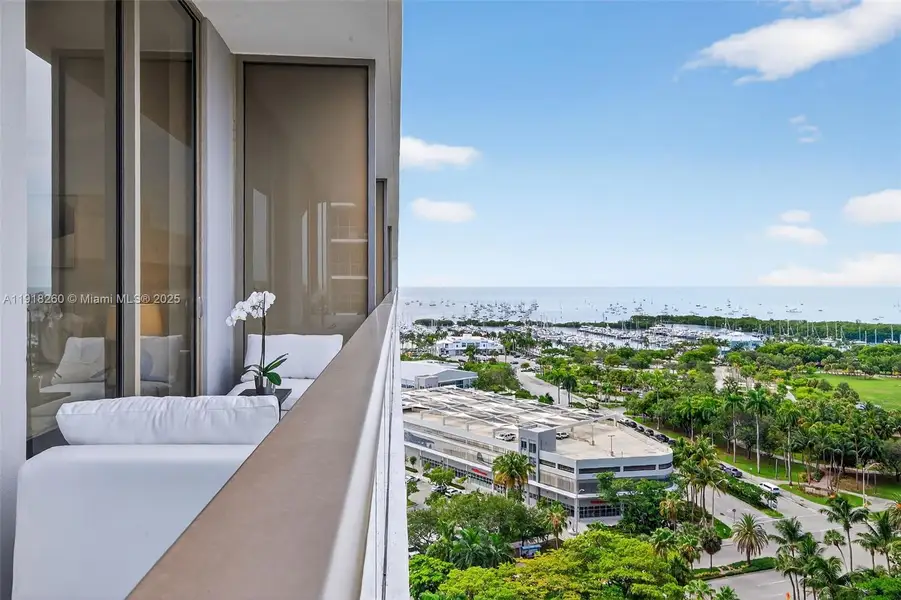 Exterior details and patio area of a home in Mr. C Residences, Miami (Image 1).