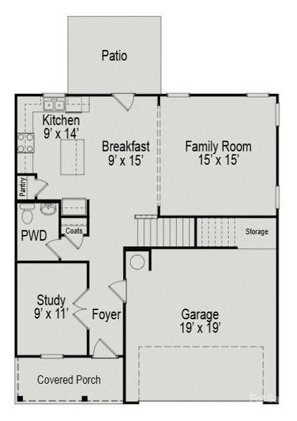 The Coleman - 1st Floor Layout