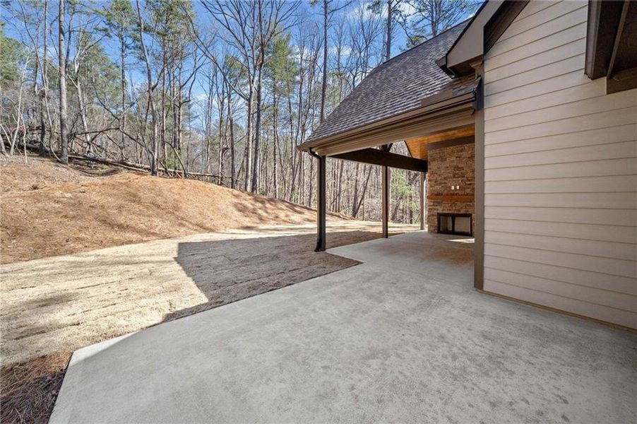 Exterior details and patio area of a home in , Ellijay (Image 20).