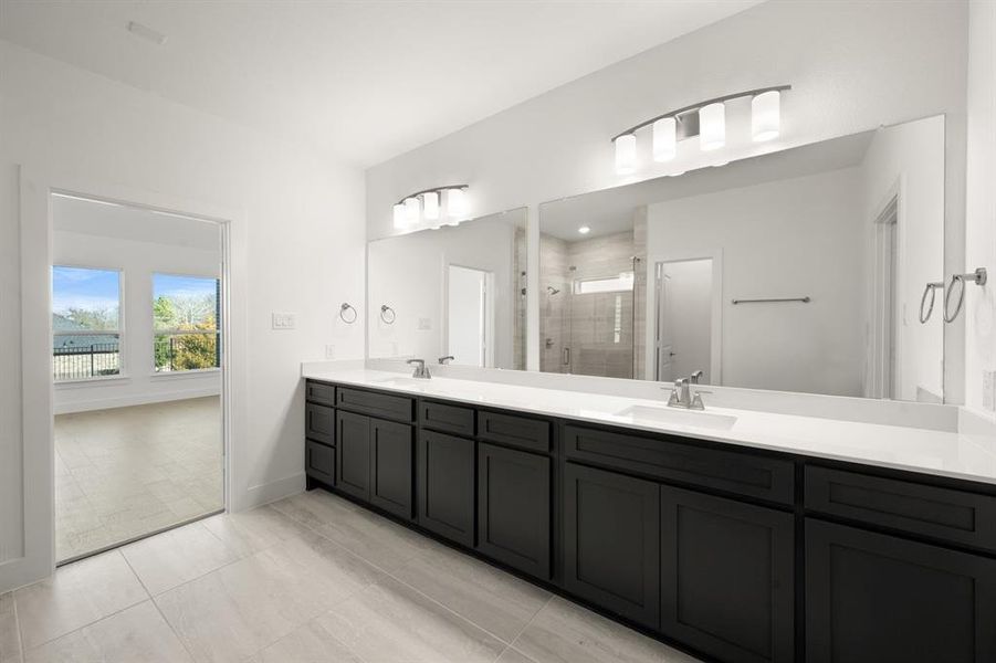 Furnished interior view inside a new home in High Country, Burleson (Image 15).