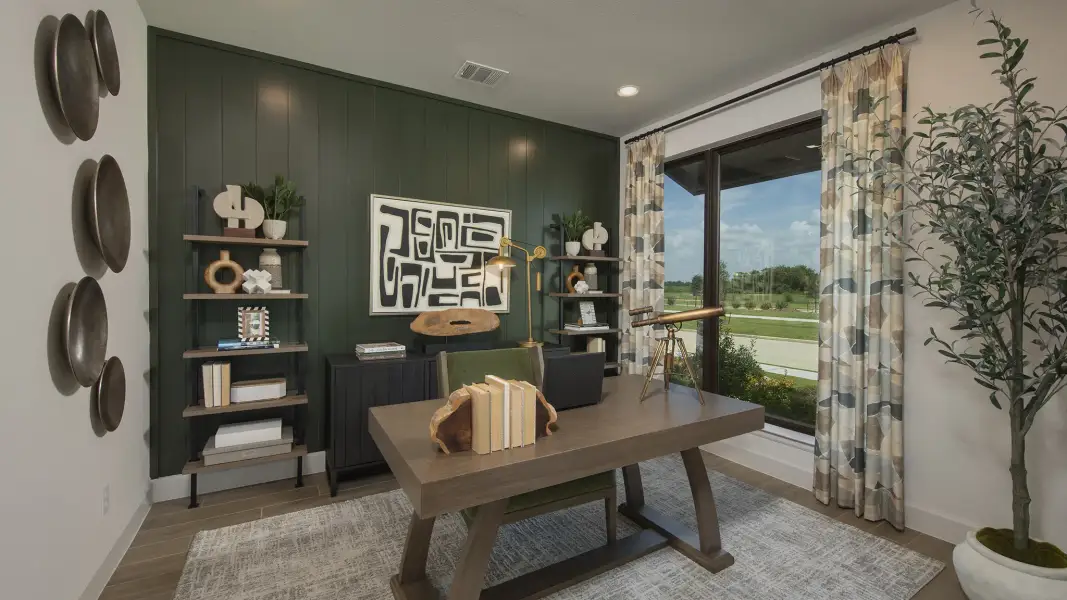 Furnished interior view inside a new home in Meridiana, Manvel (Image 13).