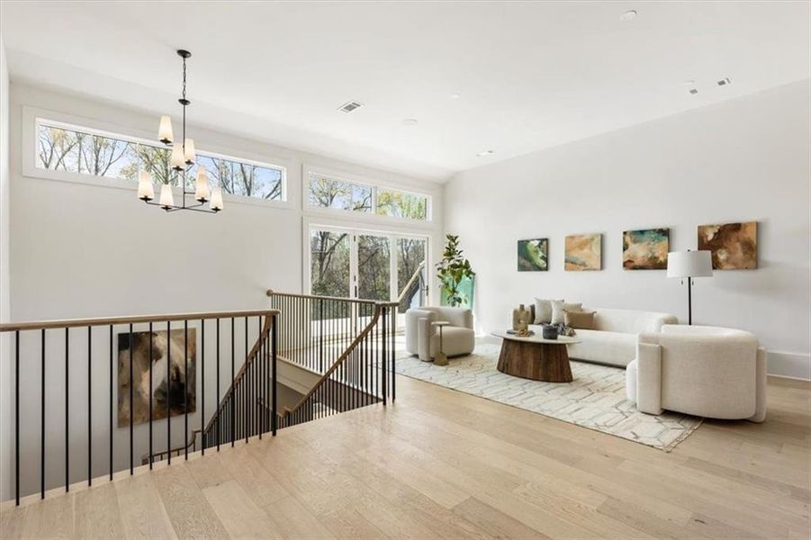 Furnished interior view inside a new home in , Alpharetta (Image 8).