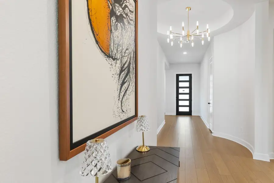 Entry w/stunning architectural detail