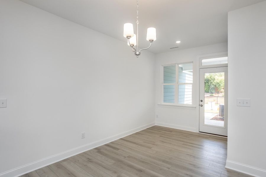 Spacious, unfurnished interior of a new home in Enclave at Traditions Townhomes, Wake Forest (Image 13). Spacious, unfurnished interior of a new home in Enclave at Traditions Townhomes, Wake Forest (Image 13).