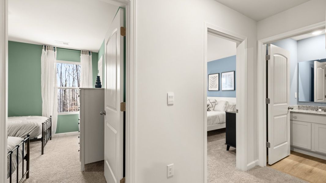 Representative furnished interior of a home built from the Sudbury 24' Townhome by D.R. Horton in Oconee Overlook Townhomes, Gainesville (Image 19).