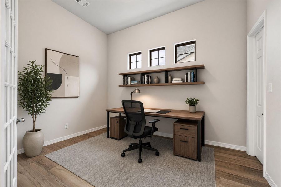 Furnished interior view inside a new home in Westland Ranch, League City (Image 18).