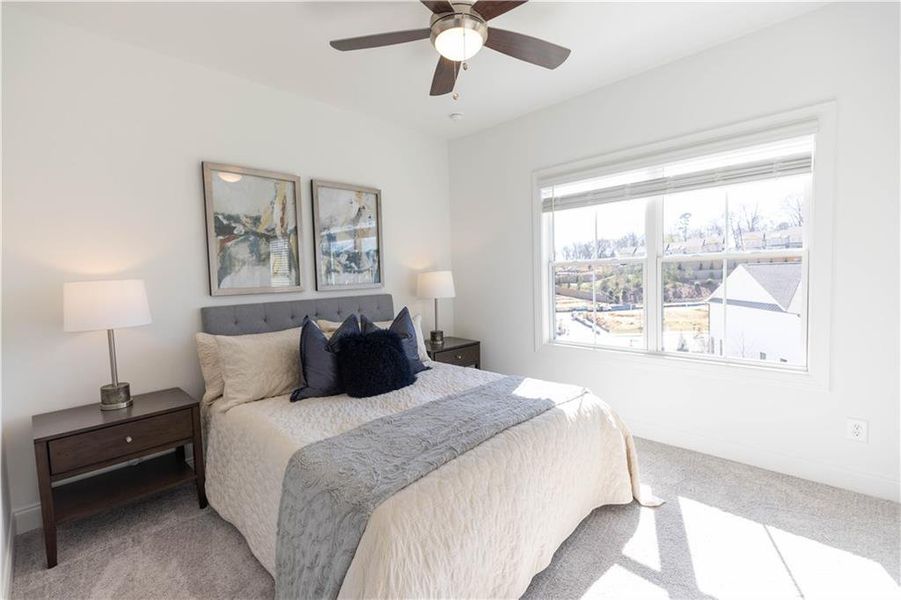 Furnished interior view inside a new home in Palisades Townhomes, Cumming (Image 21).