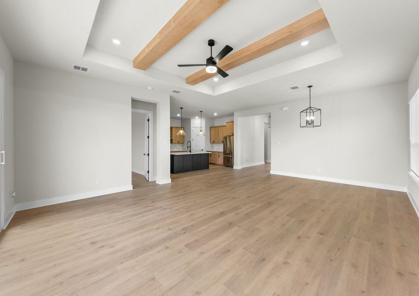 The open-concept layout is great for hosting and everyday living.