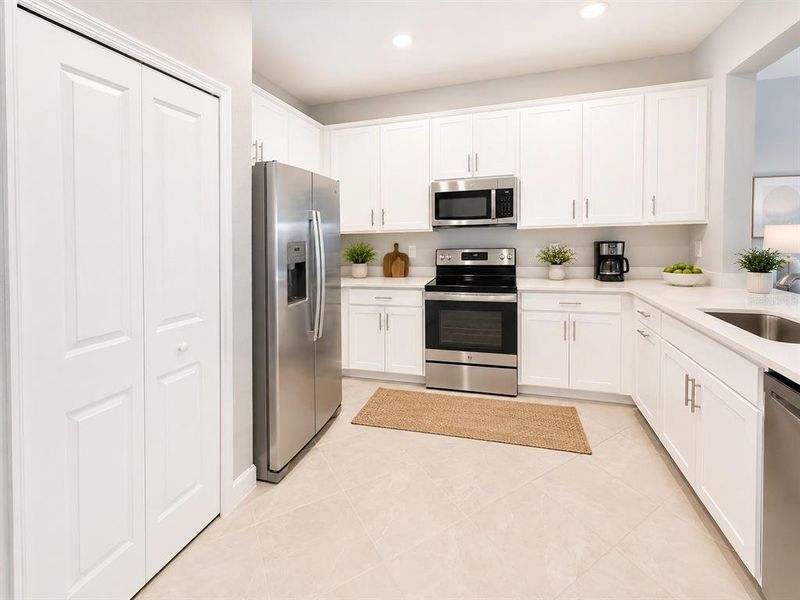 Furnished interior view inside a new home in , Englewood (Image 7).