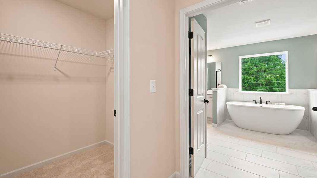 Representative furnished interior of a home built from the Rosemary II by DRB Homes in Westwind Estates, Hampton (Image 32).