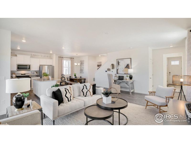 Furnished interior view inside a new home in Prairie Song, Windsor (Image 17).