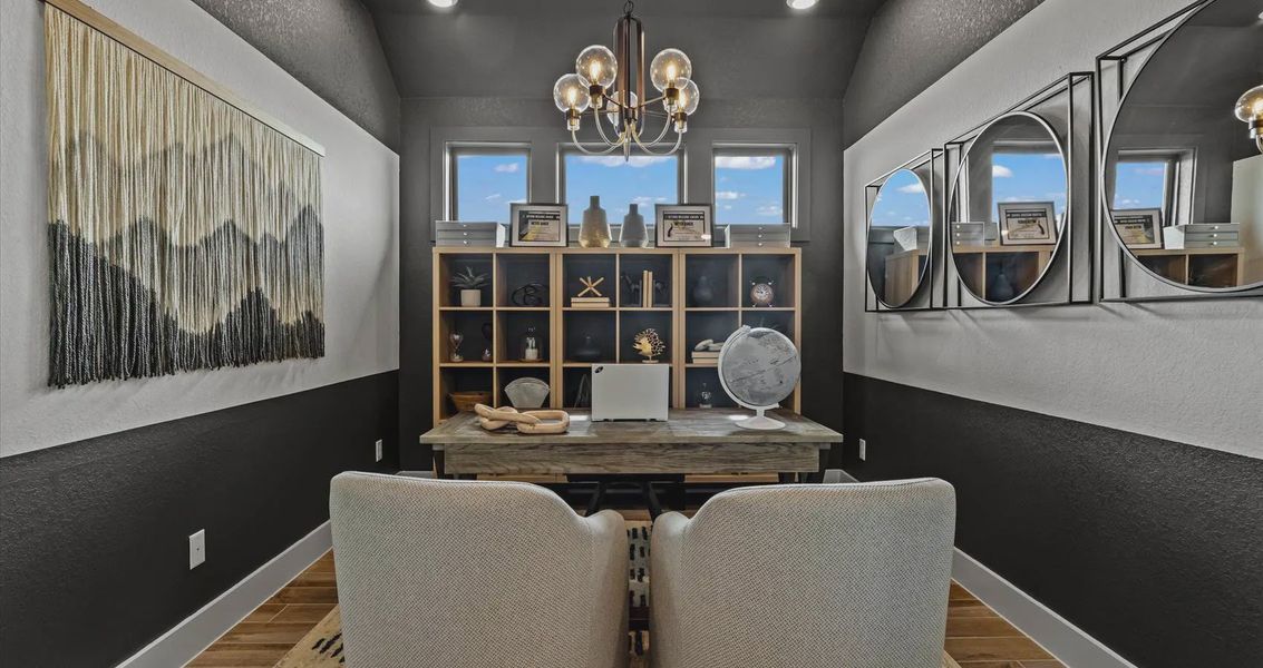 Representative furnished interior of a home built from the Brooke by Chesmar Homes in Meyer Ranch, New Braunfels (Image 6).