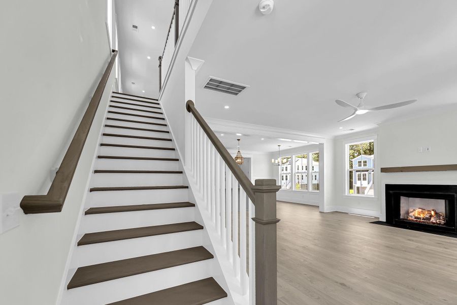 Spacious, unfurnished interior of a new home in Miller's Crossing, Johns Island (Image 30). Spacious, unfurnished interior of a new home in Miller's Crossing, Johns Island (Image 30).