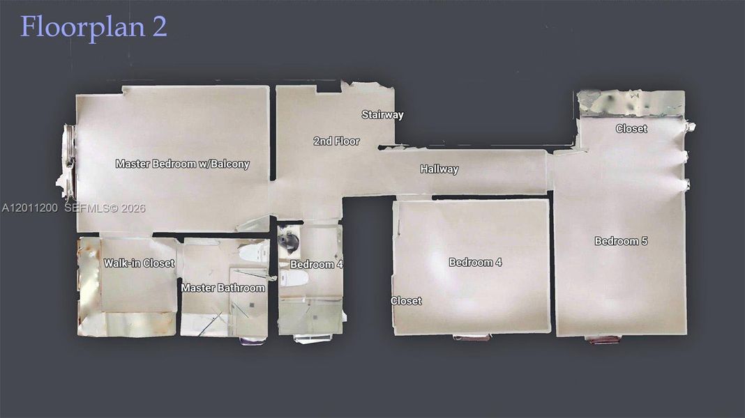 2D floor plan layout of this home in , Miami Lakes, FL (Image 6).