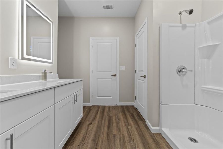 Furnished interior view inside a new home in , Flowery Branch (Image 5).