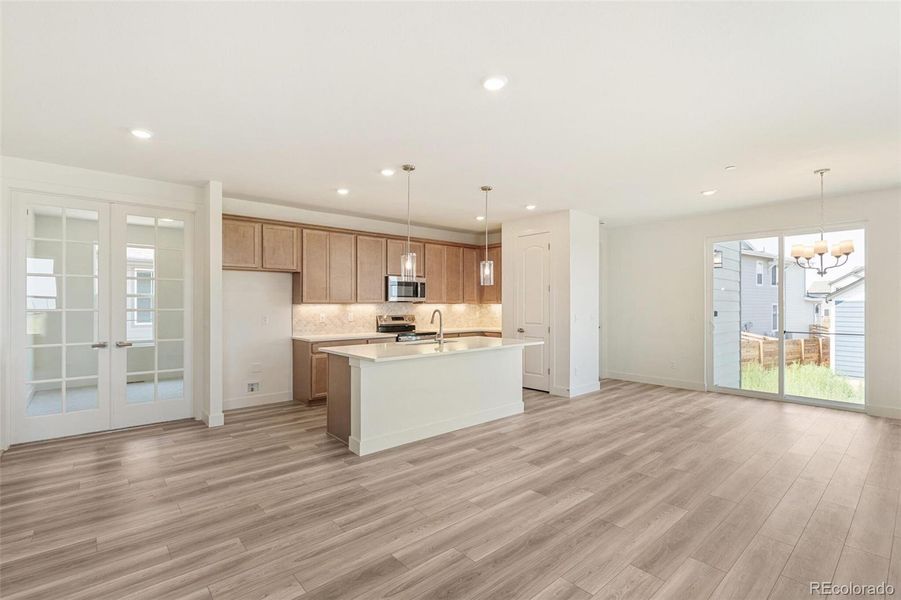 Furnished interior view inside a new home in Legato, Commerce City (Image 13).