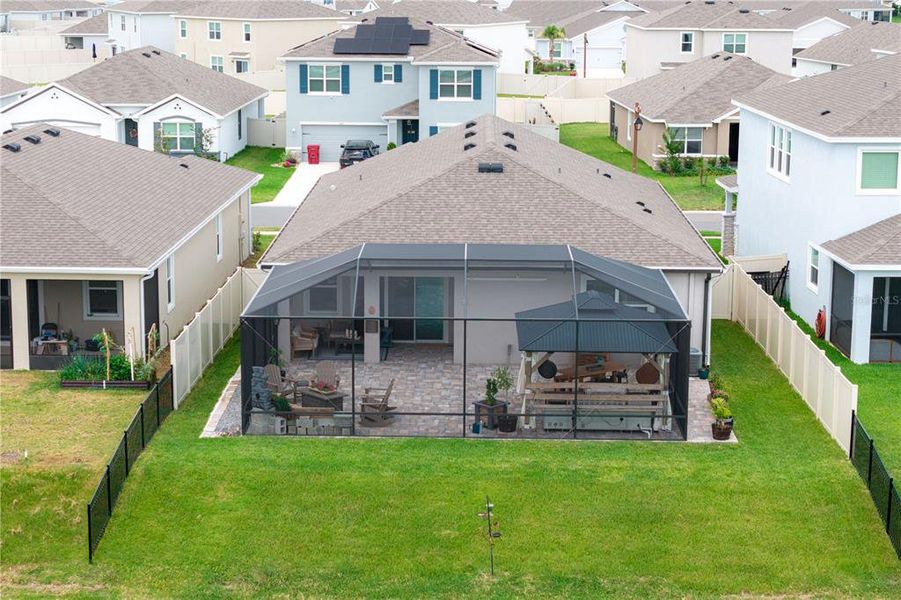 Exterior details and patio area of a home in Farm at Varrea, Plant City (Image 35).