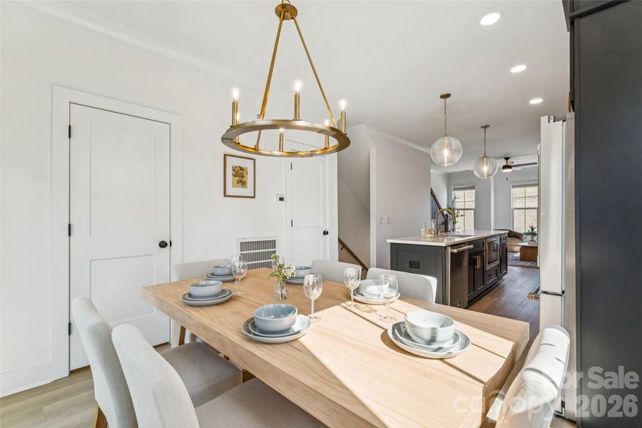 Furnished interior view inside a new home in , Charlotte (Image 30).