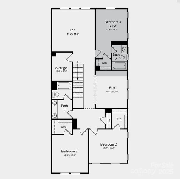 Additional highlights include: second suite with full bath on 2nd floor, ledge at primary shower.