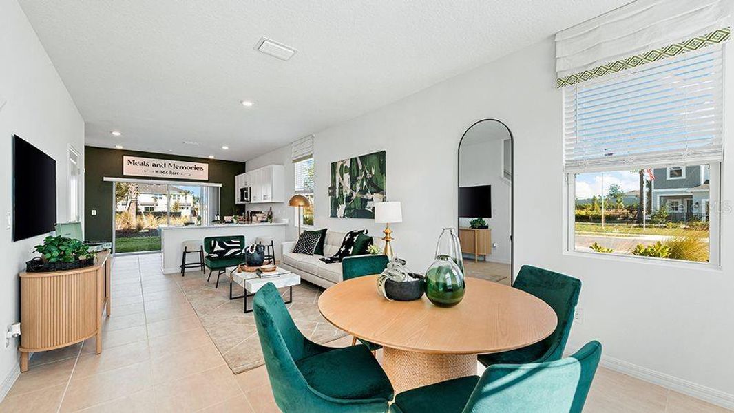 Furnished interior view inside a new home in The Townhomes at Azario Lakewood Ranch, Bradenton (Image 8).