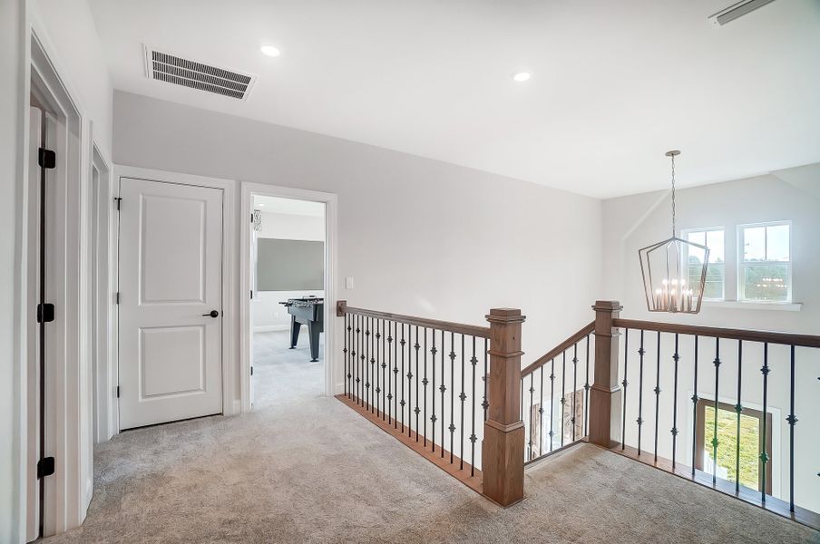 Representative unfurnished interior of a home built from the Lexington II by Caruso Homes in Rolling Meadows, Mooresville (Image 25).