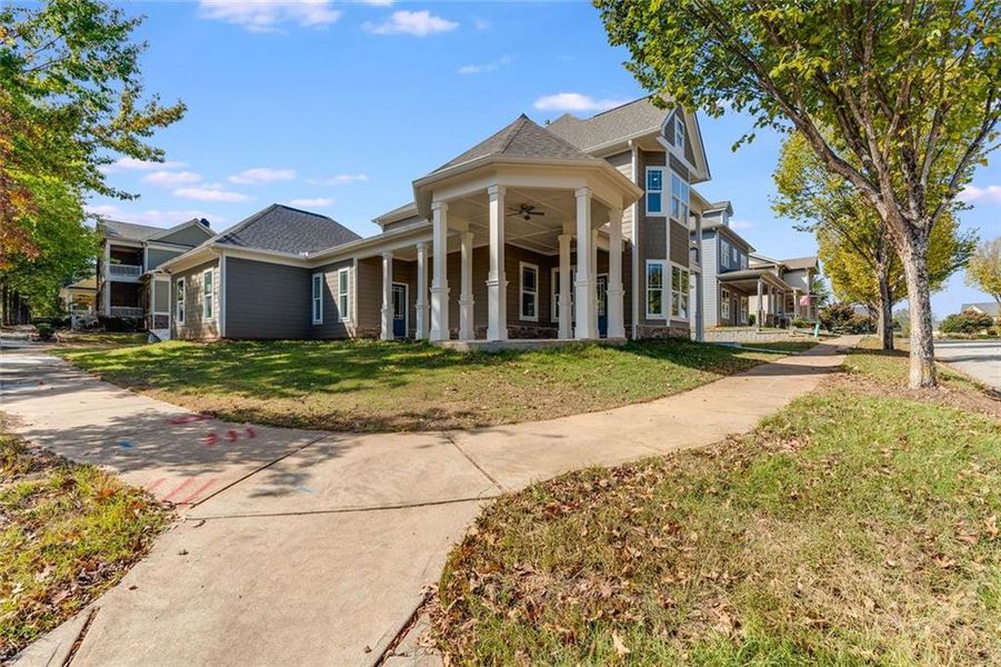 Exterior details and patio area of a home in , Douglasville (Image 18). Exterior details and patio area of a home in , Douglasville (Image 18).