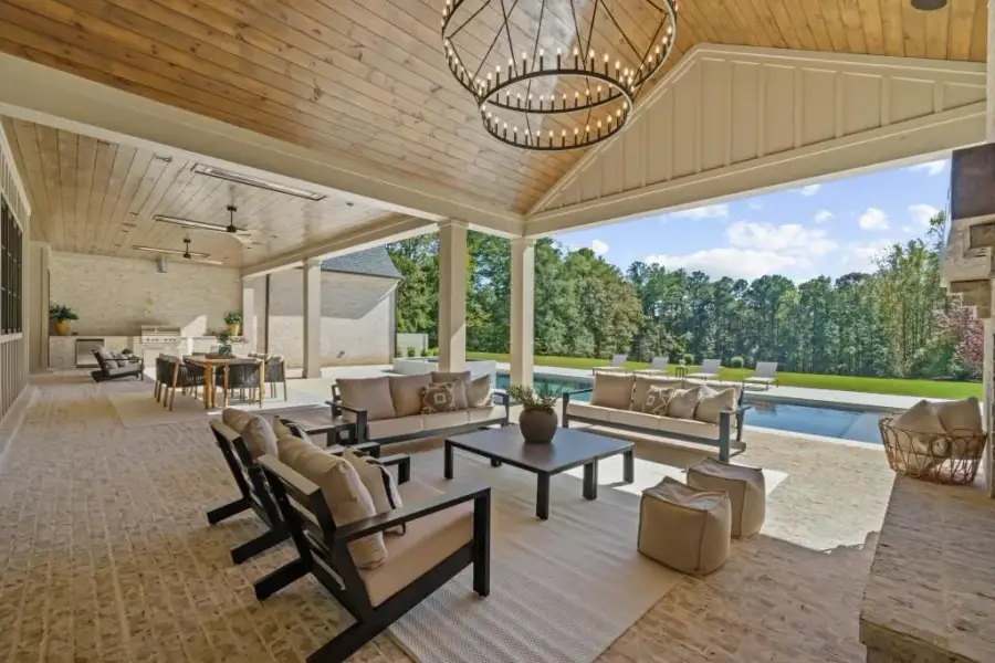 Exterior details and patio area of a home in , Milton (Image 35).