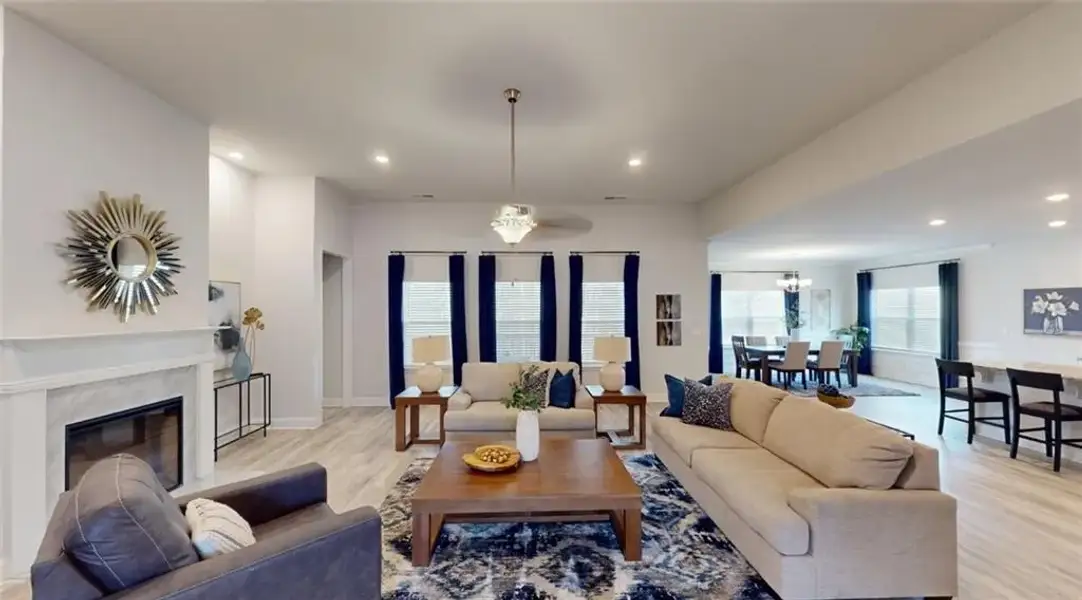 Furnished interior view inside a new home in Mirror Lake at South Harbour, Villa Rica (Image 8).