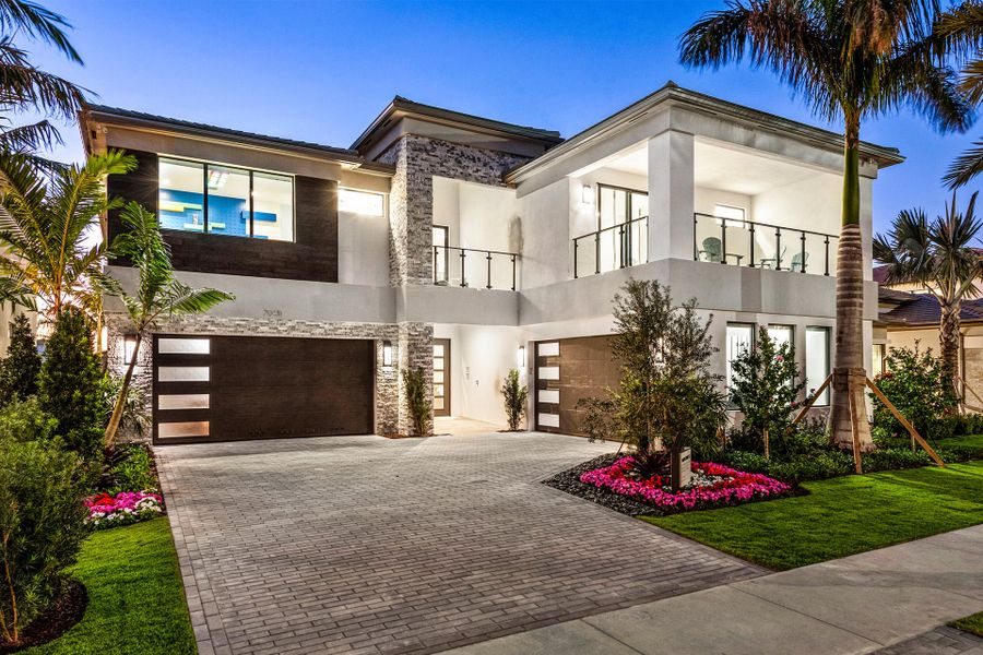 Representative exterior photo of a completed home built from the Maldives by GL Homes in Lotus Edge, Boca Raton, FL (Image 2).