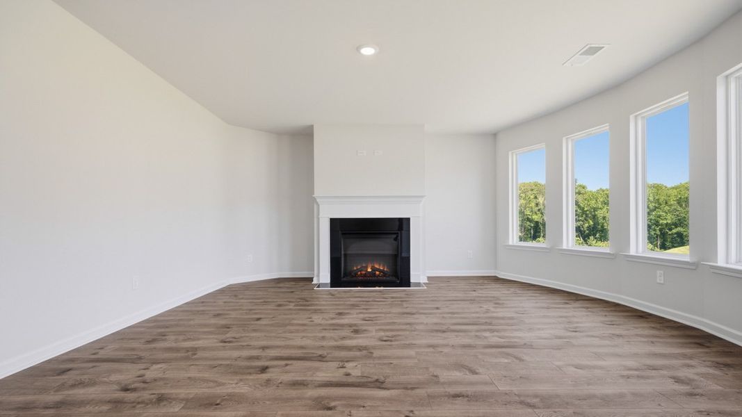 Spacious, unfurnished interior of a new home in The Gates at Pates Creek, Hampton (Image 27). Spacious, unfurnished interior of a new home in The Gates at Pates Creek, Hampton (Image 27).