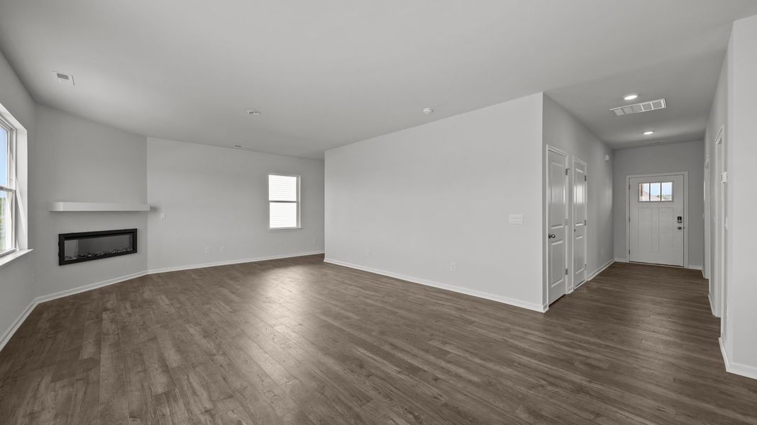 Spacious, unfurnished interior of a new home in East Ridge, Ayden (Image 16). Spacious, unfurnished interior of a new home in East Ridge, Ayden (Image 16).