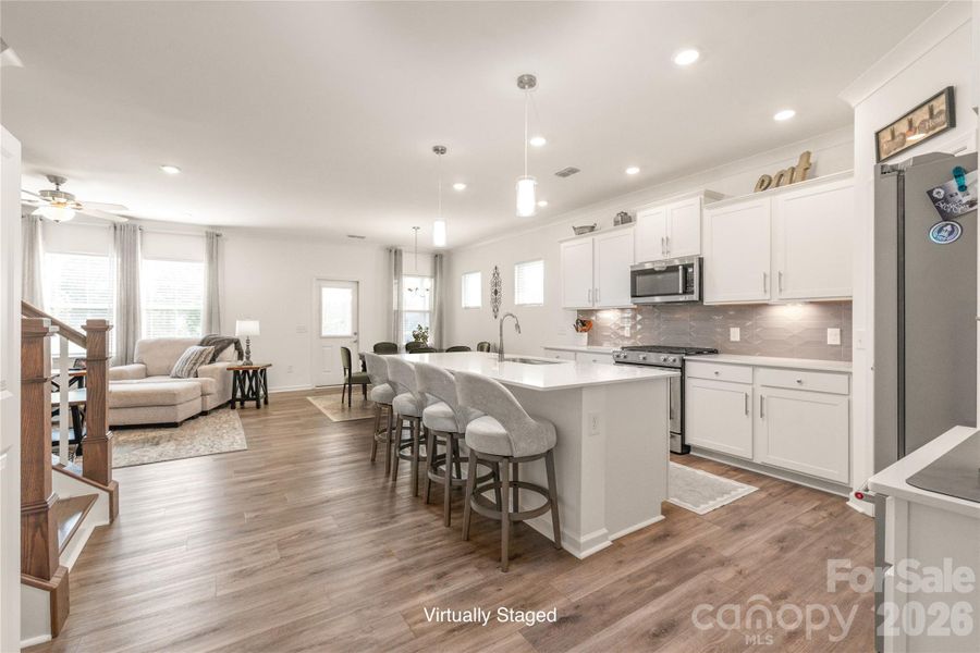 This open floor plan is great for gathering and effortless everyday living