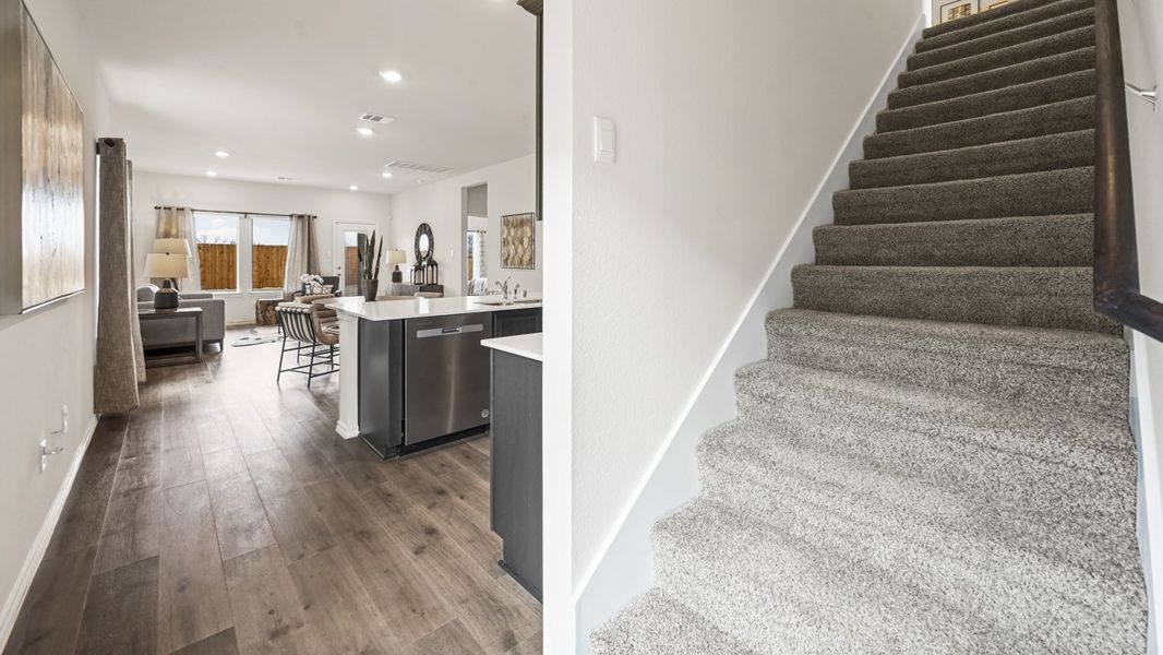 Representative furnished interior of a home built from the Hanna by D.R. Horton in Cottonwood, Dorchester (Image 11).