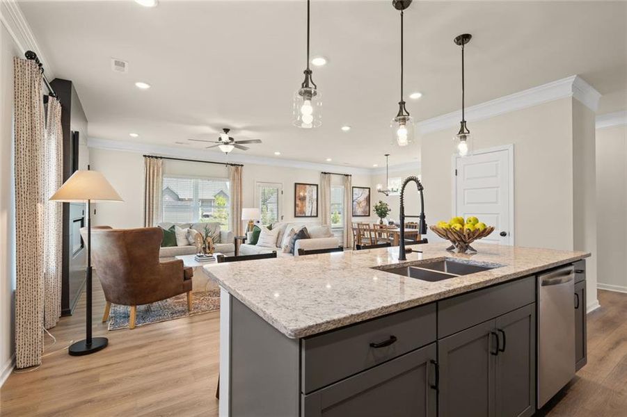 Furnished interior view inside a new home in Hillcrest Park, Ringgold (Image 4).