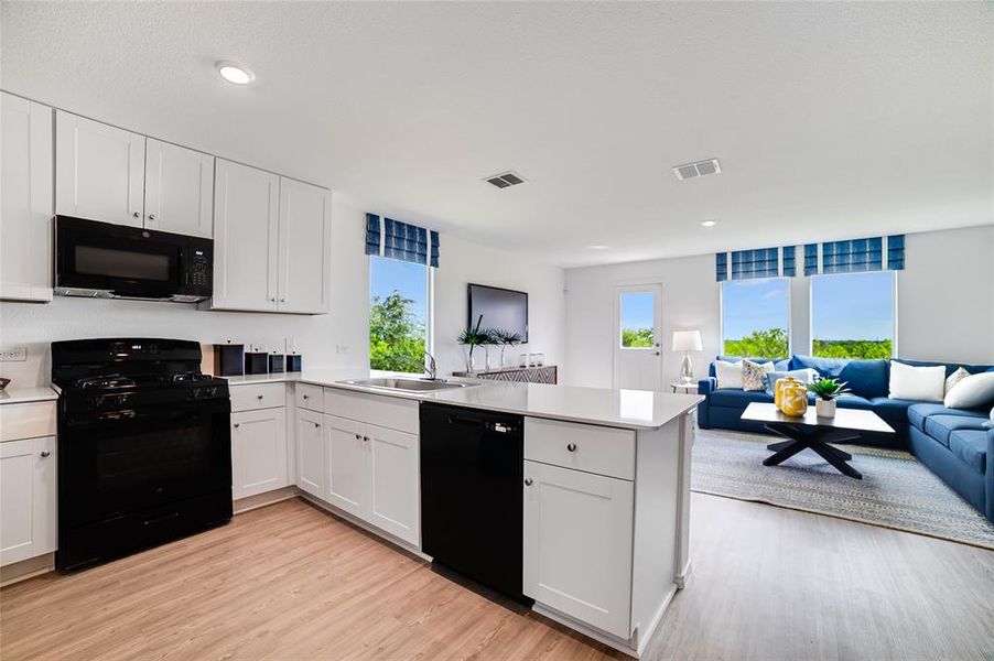 Furnished interior view inside a new home in Atascosa Estates: Watermill Collection 3, Temple (Image 7).