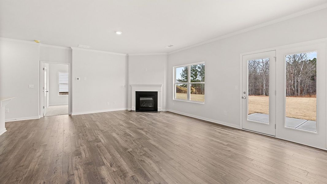 Representative unfurnished interior of a home built from the Belfort by D.R. Horton in Parkside at Carter Grove, Cartersville (Image 19).