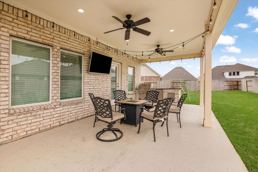 Furnished interior view inside a new home in Marvida, Cypress (Image 39).