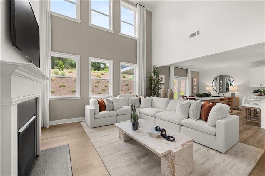 Furnished interior view inside a new home in Wellington Estates, Madison (Image 8).