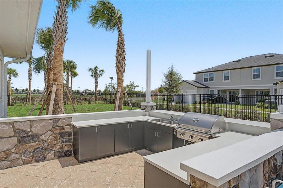 Exterior details and patio area of a home in , San Antonio (Image 29).