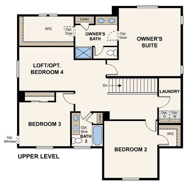 2D floor plan layout of this home in The Aurora Highlands, Aurora, CO (Image 4). 2D floor plan layout of this home in The Aurora Highlands, Aurora, CO (Image 4).