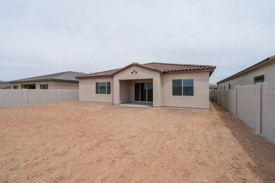 Exterior details and patio area of a home in Abel Ranch, Goodyear (Image 15).