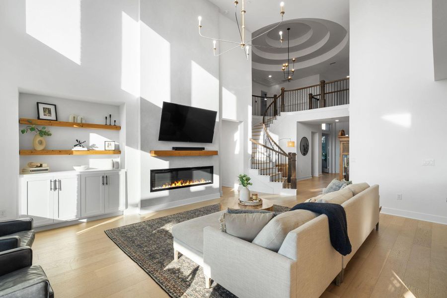 Furnished interior view inside a new home in Sweetwater - 60', Austin (Image 32).