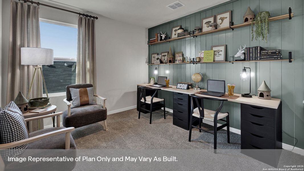 Furnished interior view inside a new home in Whisper South, San Marcos (Image 23).